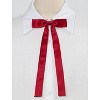 Allegra K Women's Pre-Tied Adjustable Solid Color Bow Tie - 2 of 4