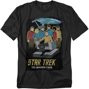 Men's Star Trek The Animated Series Picard Portrait Poster T-Shirt - 1 of 4