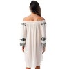 Riviera Sun Off Shoulder Solid Short Dress 21822-BW - 3 of 3