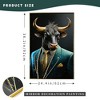 KTMBDW Gold - Horned Bull Framed Wall Art ¨C Distinctive Decor Premium Gallery Wrapped Artwork for Any Room - 4 of 4
