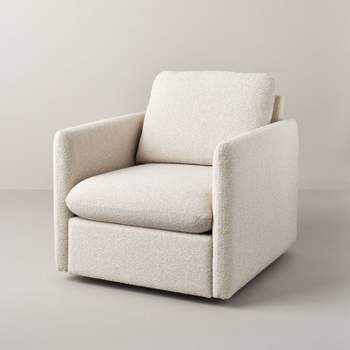 Boucle Upholstered Swivel Arm Chair - Hearth & Hand™ with Magnolia