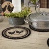 Sawyer Mill Charcoal Chiken Jute Trivet 8" - 3 of 4