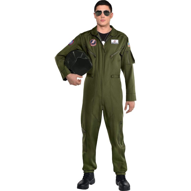 Top Gun: Maverick Flight Suit Costume Adult Mens, 1 of 2