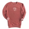 S.W.Smiley Merry Mama Outline - Women's Garment Dyed Graphic Sweatshirt - 2 of 4