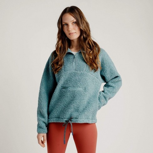 Vapor Apparel Women's Headwind Poly Fleece Pullover, Slate, Small : Target