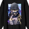 Ghost In The Shell Aoi Motoko & Togusa Crew Neck Long Sleeve Black Adult Sweatshirt - 2 of 3