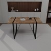 Modern Minimalist Round & Rectangular MDF Dining Table, for Office, Home & Kitchen, Available in Multiple Colors - 3 of 4