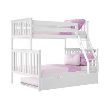 Max & Lily Twin over Full Bunk Bed with Trundle Bed
