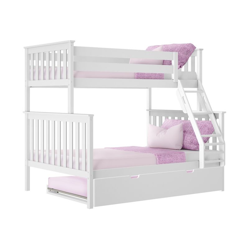 Max & Lily Twin over Full Bunk Bed with Trundle Bed, 1 of 9