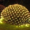 LED Christmas Net Lights Battery Operated 2x3M 192LED Waterproof Mesh Light 8 Modes Christmas Lights for Indoor Outdoor Xmas Party Yard Garden - 2 of 4