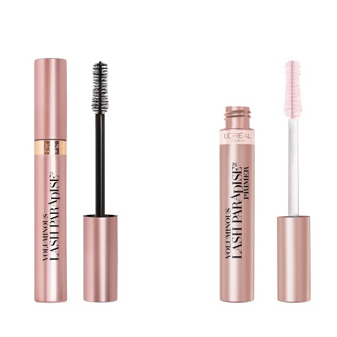 L Oreal Paris Voluminous Lash Paradise Mascara And Primer Kit Blackest Black And Millennial Pink Target