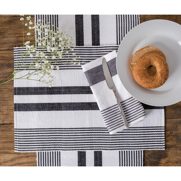C&F Home Toalla de cocina de algodón con rayas clásicas 3