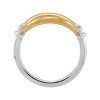 Silpada 'Pure Karma' Sterling Silver with 18K Yellow Gold Plating Ring - 3 of 4