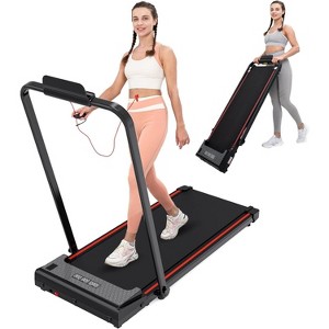 CITYSPORTS Folding Treadmill, 2 in 1 Under Desk Walking Pad Treadmill, Electric Compact Space Folding Treadmill for Home Office, Wider Running Belt - 1 of 4