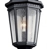 Courtyard 23.75" 1 Light Exterior Post Light with Clear Seeded Glass in Textured Black - 3 of 3