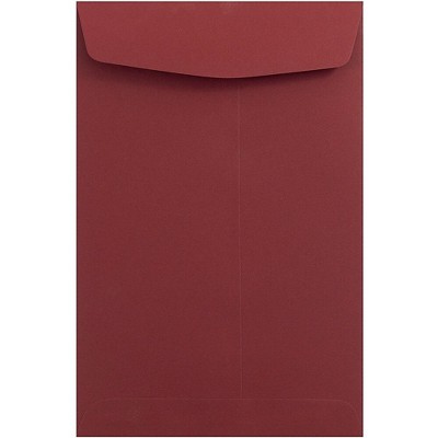 JAM Paper 6 x 9 Open End Catalog Envelopes Dark Red 31287522A