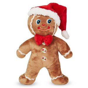 Bearington Jolly Ginger Gingerbread Man Plush, Gingerbread Toys, 10 In Christmas Stuffed Animal, Ideal Holiday Stuffed Animals Gift - 1 of 4
