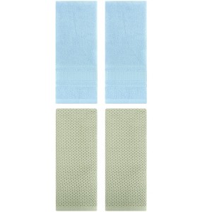 REGALWOVEN 4 Pcs Cotton Soft Absorbent Waffle Hand Towel for Bathroom - 1 of 4