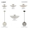 Livex Lighting Cassandra 2 - Light Semi-Flush Mount in  Brushed Nickel - 2 of 2