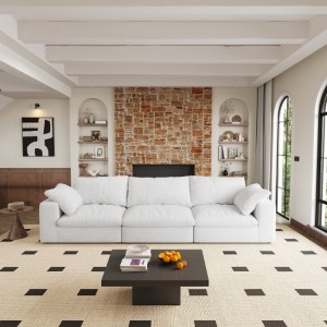 Oversized Cloud Modular Sectional Sofafor Living Room,Minimalist Wide Deep Seat Couches for Office Apartment 3Seaters - 1 of 4