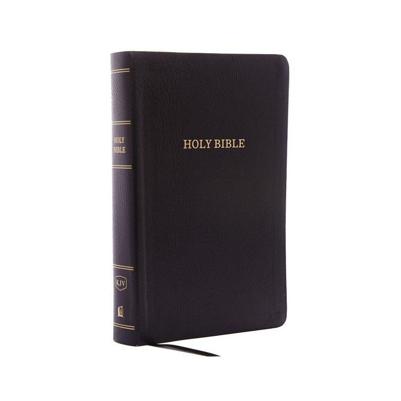KJV, Reference Bible, Personal Size Giant Print, Bonded Leather, Black, Indexed, Red Letter Edition - Large Print by  Thomas Nelson (Leather Bound), 1 of 2