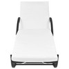 vidaXL Outdoor Bench Black, Cream white Poly Rattan, Powder-coated steel - 3 of 4