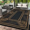 Outdoor Rug Modern Carpet Waterproof Plastic Straw Rug UV-Resistant Reversible Mat for Camping RV Porch Deck Balcony Beach - 2 of 4