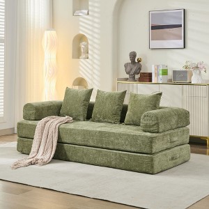 NicBex Folding Mattress Floor Sofa Bed with Convertible Foldable Design,2-Seater Futon Couch Sleeper Sofa for Living Room,Bedroom - 1 of 4