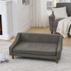 SpassWay 22" x 38" Elevated Dog Sofa Bed with Irregular Armrest Dark Gray Pet Bed for Medium Large Dogs - 3 of 4