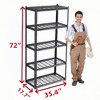 ROOMTEC 5 Tier Heavy Duty Metal Storage Shelves, Adjustable Standing Storage Shelf Units Rack for Garages, Kitchen (72"H x 35.4"W x 17.7"D) - 4 of 4