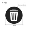 Unique Bargains Home Office Indoor Use Bin Labels Self Adhesive Vinyl Trash Stickers Decals - 2 of 4