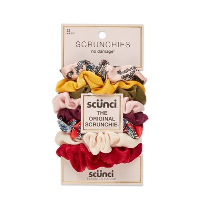 scunci Small Scrunchies - Berry Pink - 8ct