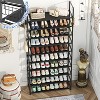 Simple Trending Shoe Rack Storage Holds 40 Pairs, Large Capacity Tall Shoe Organizer Shelf for Closet Entryway, Black - 2 of 4