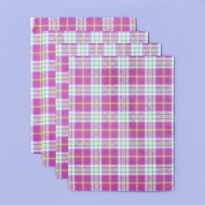 More Than Magic™ Girl Talk 4 Sheets Magnetic Wall Paper - Plaid