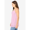 Woman Within Plus Size Lace-Trim V-Neck Tank - 4 of 4