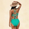 Women's Alluring Emerald Wrap Bikini Set - Cupshe - 3 of 3