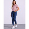 INSPIRE CHIC Women's Tweed Cropped Length Summer Short Sleeve Shirt with Tassel - 3 of 4