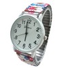 Olivia Pratt Big Dial Easy Reader Watch Abstract Elastic Stretch Band Wristwatch Women Watch - 2 of 3