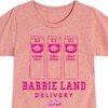 Girls' - Barbie - Barbie Land Delivery Fitted Short Sleeve Graphic T-Shirt - 2 of 4