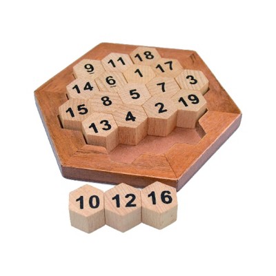 Probe Hues Wooden Cognitive Number Puzzle Toy