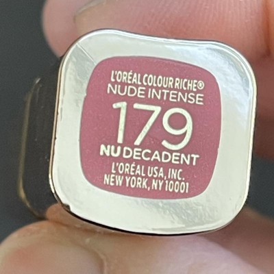 L'Oréal Paris Rossetto Nude Color Riche Les Nus, Per labbra morbide e  nutrite, Colore intenso, 181 Intense.