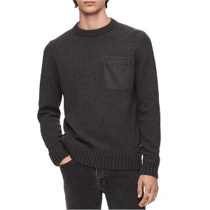 Calvin Klein Mens Felt-Pocket Knit Sweater - 1 of 1