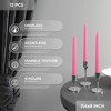 8 Inch Taper Candles Set of 12 - Dripless Long Burning Fragrance-Free Tall Tapers - 3 of 4