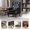 CAVINAS Mid Century Armchair, Upholstered Accent Chair, Lounge Chair with Sturdy Wood Legs for Living Room, Bedroom, Wingback Chair - 4 of 4