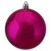 Northlight 32ct Shatterproof Shiny Christmas Ball Ornament Set 3.25" - Magenta - 3 of 4
