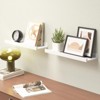 SEVOBAL Utility Storage Shelves Floating Wall Shelves with Secure Front Lip for Bedroom and Living Room, White, 15.6"*5.1"*1.8" - 4 of 4