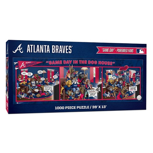 MLB Atlanta Braves Game Day in the Dog House Puzzle - 1000pc