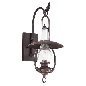 Troy Lighting La Grange 1 - Light Wall Light in  Old Bronze Clear Seeded Shade - 1 of 1