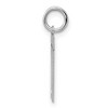 Black Bow Jewelry Sterling Silver, Athletic Collection, Small Polished Number 11 Pendant - 2 of 4