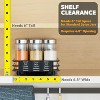 Pull Out Spice Rack Organizer(no jars included) for Cabinet,with Labels,6.5" W x10.75 D x2.5 H, 1 Drawer 1-Tier - 4 of 4